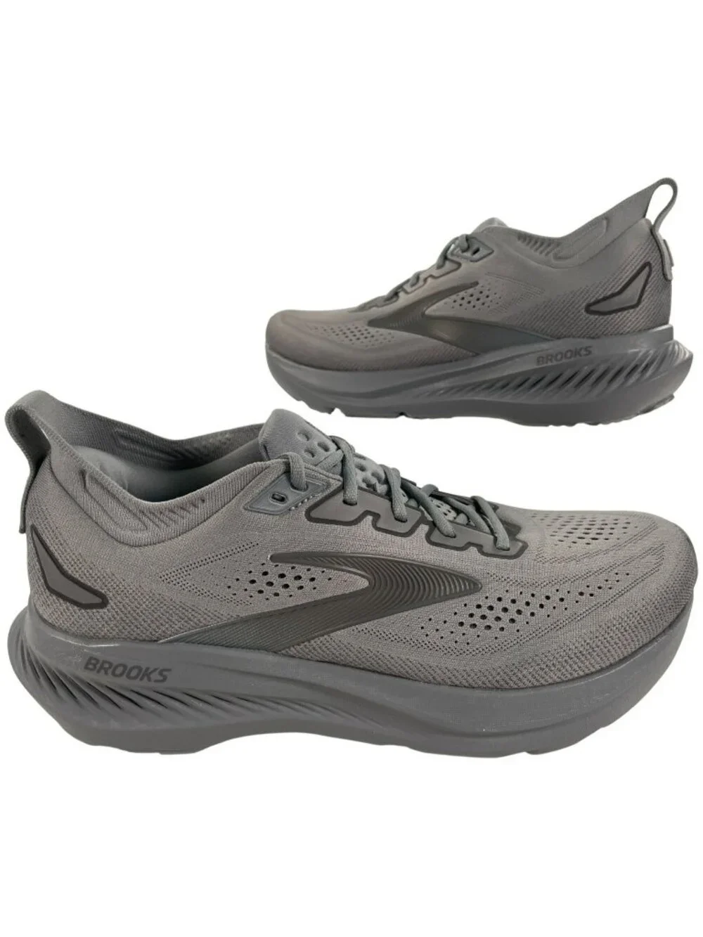 Brooks Glycerin 23 Running Shoes Grey Blackened Pearl Athletic Men's Size 12 NEW